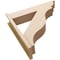 Ekena Millwork 7 1/2-in W x 32-in D x 32-in H Funston Trad Rough Cedar Woodgrain TimberThane Outlooker, Primed Tan OUTUR075X32X32FST04RCPR - alternate 5